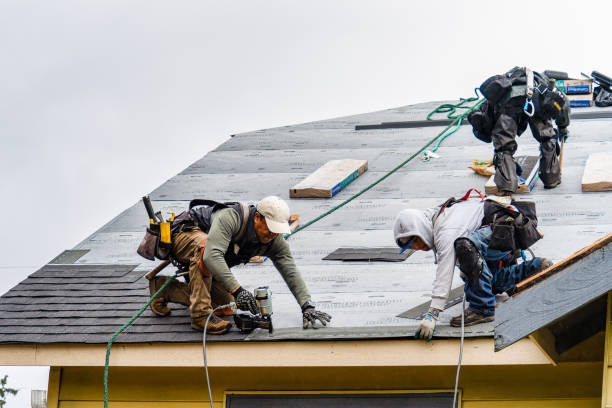 Professional Gutter Installation technician working in Fredericktown, PA